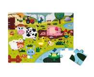 Janod Puzzle sensoryczne 20 elementów Farma - 1008606 - zdjęcie 2